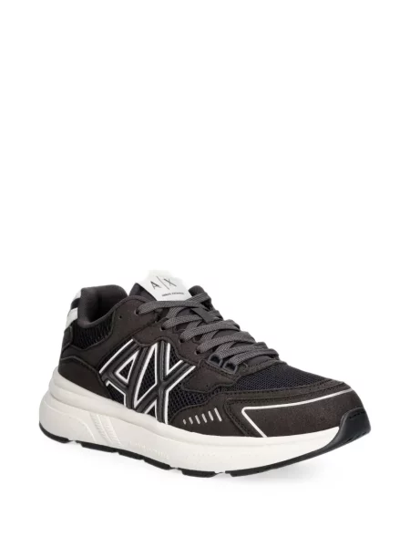 Sneakerși Armani Exchange cu autograf gri