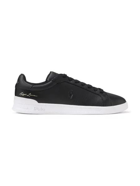 Polo Ralph Lauren Hrt Crt Sig sneakers pentru bărbați din piele negru