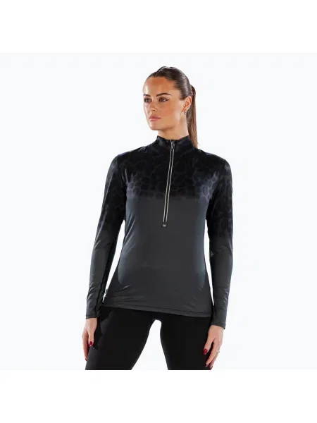 Női thermo hosszú ujjú felső Surfanic Cozy CarbonDri Limited Edition Zip Neck black. Méret: S fekete