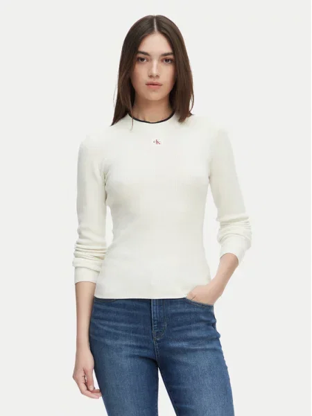 Calvin Klein Jeans Džemper Krem bež