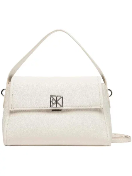 Calvin Klein geantă crossbody pentru femei cu imitație de piele alb