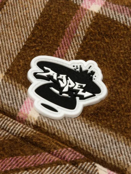 Καρό πουκάμισο Aape By *a Bathing Ape® καφέ