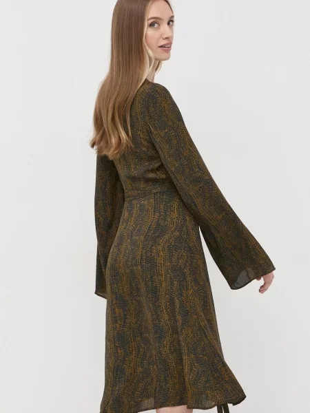 Trussardi rochie mini evazati verde
