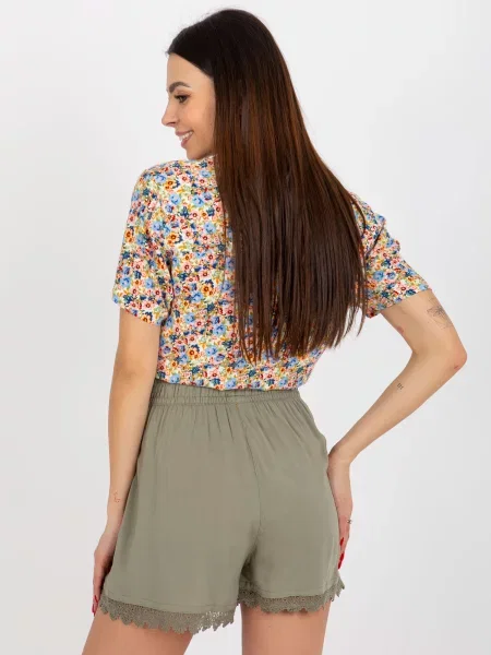 Šortky Fashionhunters khaki