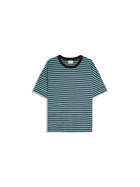Bershka Tricou albastru aqua negru