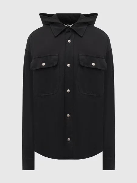 Сорочка з капюшоном Palm Angels S чорна