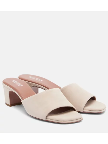 Mules Paris Texas iz semiša siva