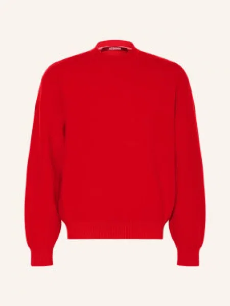 Jacquemus Sweter La Maille Pelota rot czerwony