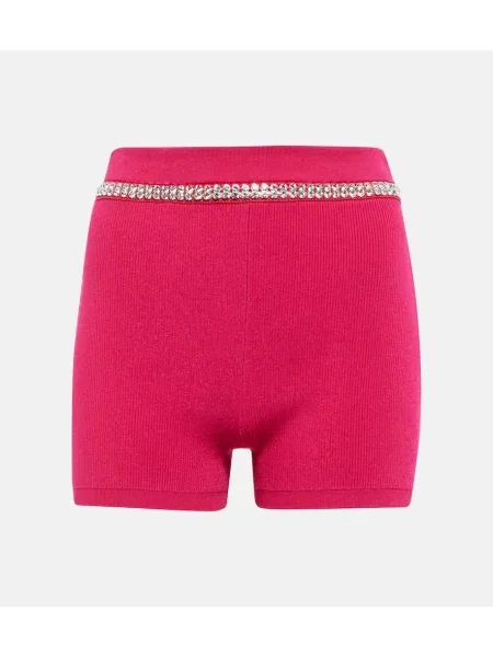 Szorty Paco Rabanne z wysoką talią różowe