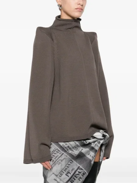 Pulover Rick Owens de lână maro