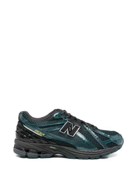 Sneakerși New Balance cu șireturi din dantelă verde