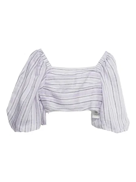 Cropp top Sandro cu dungi violet