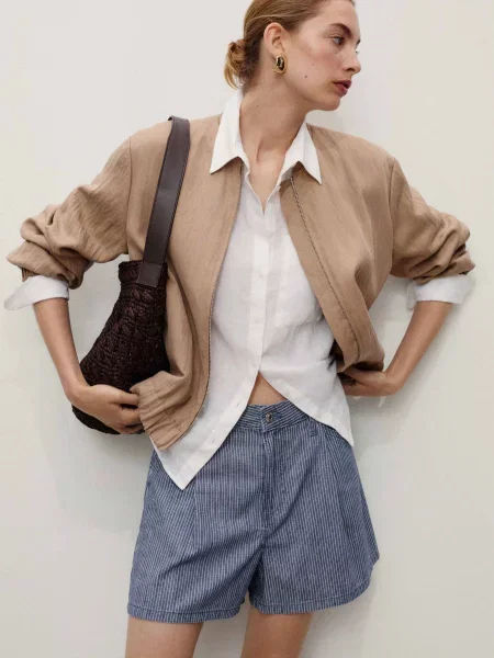 Шорти джинсові MANGO синій