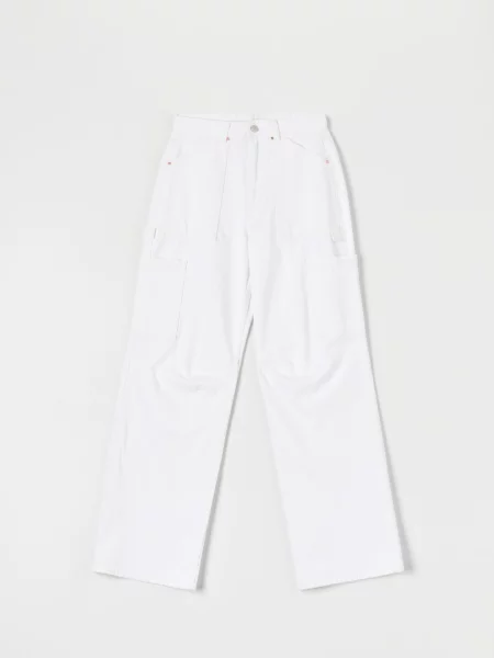 Широкие джинсы Sinsay белые