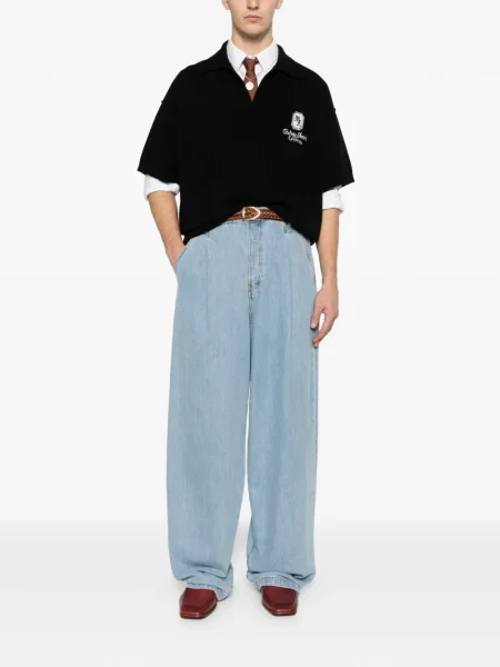 Polo Amiri με κέντημα μαύρο