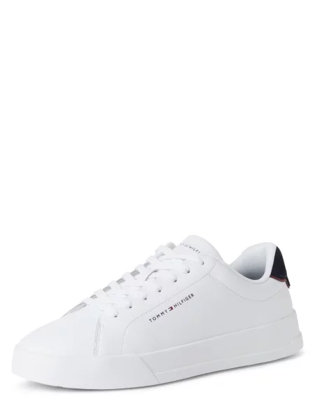 Tommy Hilfiger buty sportowe z zawartością skóry Mężczyźni skóra jednolity 41 biały