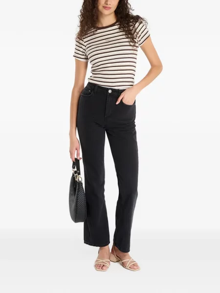 Top Guess Jeans cu dungi alb