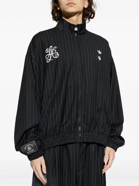 Pantaloni scurți Adidas cu broderie cu dungi cu șireturi negru