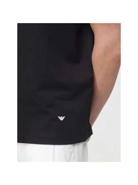 Koszulka polo Emporio Armani czarna