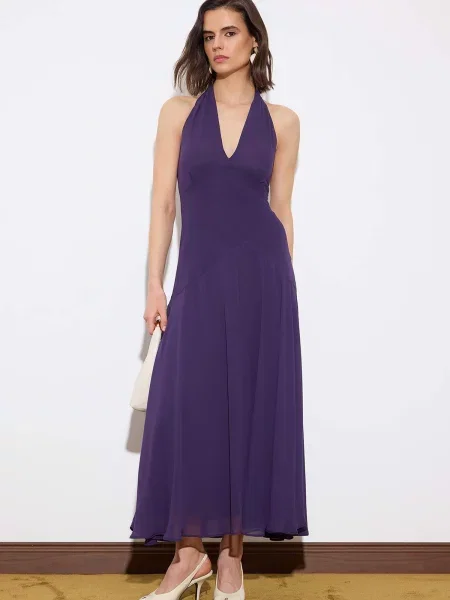 Trendyol Rochie de seară mov închis