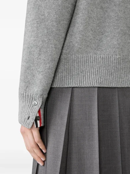 Pulover Thom Browne cu dungi gri