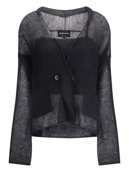 Cardigan Giorgio Armani tricotate negru