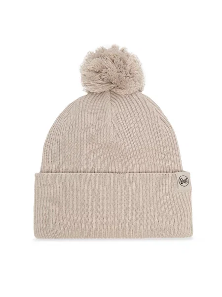Czapka Buff Knitted Renvi jasnoszara beżowa