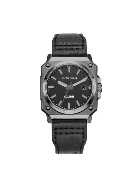 G-STAR Analogové hodinky Date watch Cube' černá