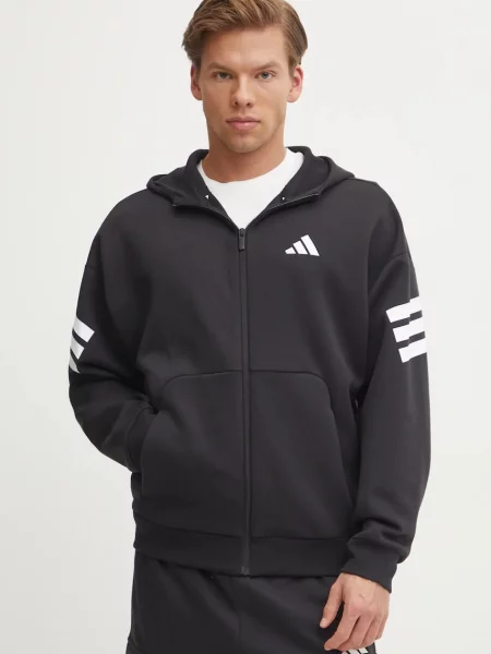 Dukserica adidas Future Icons za muškarce s kapuljačom s tiskom crna