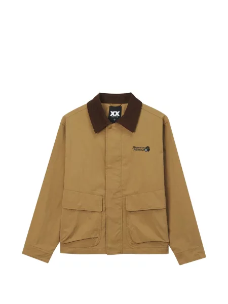 Gulerat geacă Fingercroxx cu broderie de catifea cord
