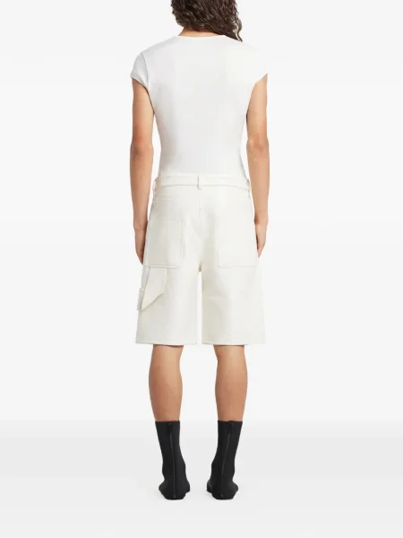 Pantaloni scurți Courreges alb