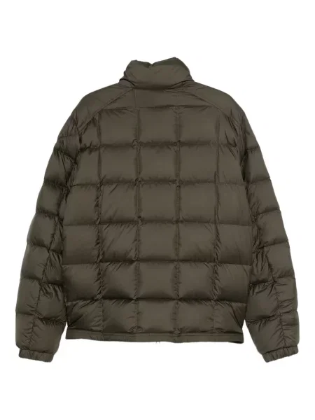 Geacă cu puf Moncler cu glugă verde