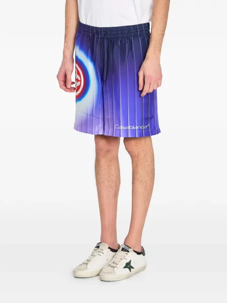 Pantaloni scurți Casablanca de mătase violet