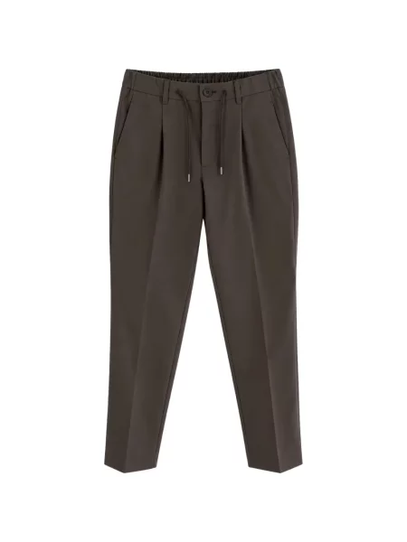 Pantaloni Herno cu cordon maro