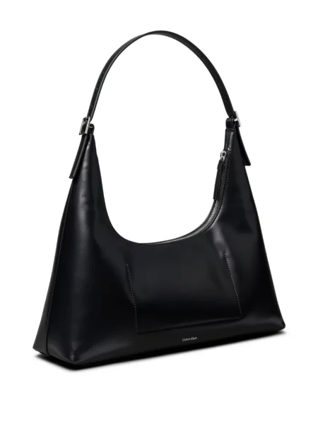 Geanta de piele Calvin Klein din piele negru