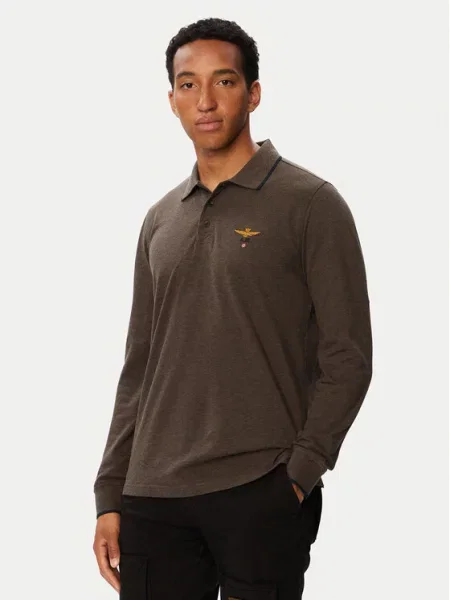 Aeronautica Militare Tricou polo maro