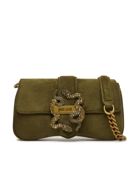 Just Cavalli Geantă Iconic Snakes verde