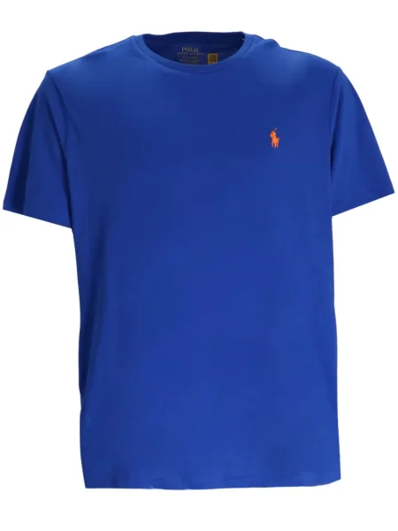 Polo Polo Ralph Lauren cu broderie de in cu dungi alb