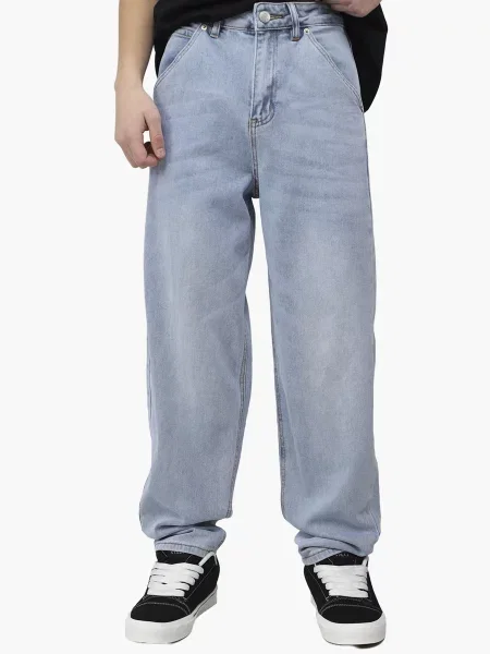 Джинси мом YUKI блакитний