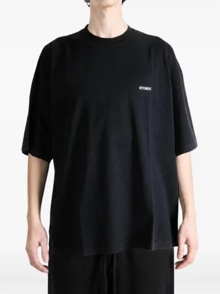 Tricou Vetements cu imagine negru