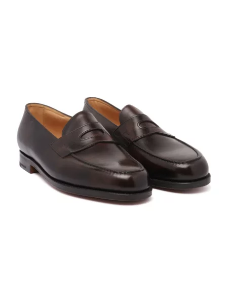 Półbuty John Lobb wsuwane brązowe