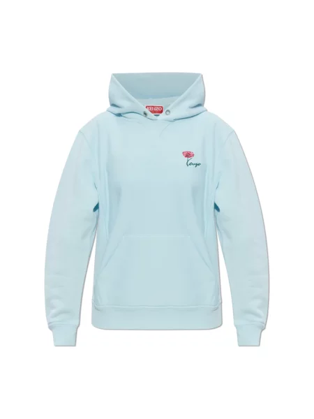 Bluza z kapturem Kenzo niebieska