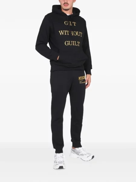 Hanorac cu glugă Moschino negru