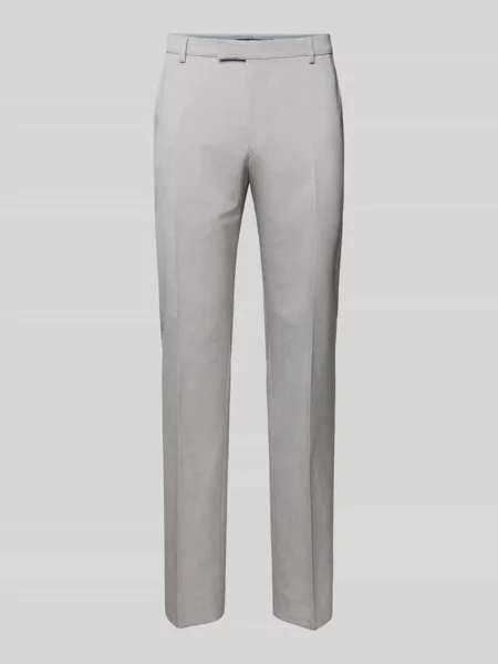 Spodnie od garnituru JOOP! Collection;Model ‘Blayr’;Efekt: jednolity kolor;Fason/krój: Krój slim fit;Detale: Kanty;Zapięcie: Zapięcie na haftkę guzik i błyskawiczny;Kieszenie: W