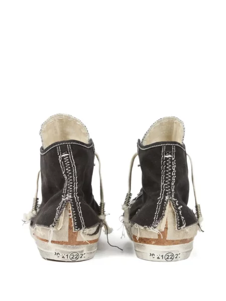 Sneakerși Maison Margiela zdrențuiți negru