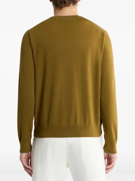 Pulover Etro cu broderie verde