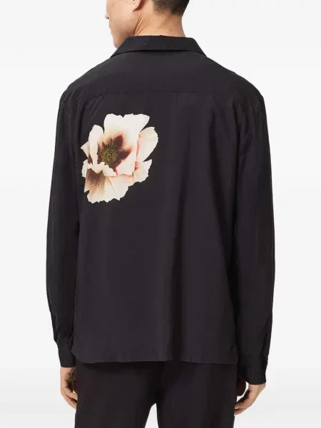 Дълго риза Allsaints черно
