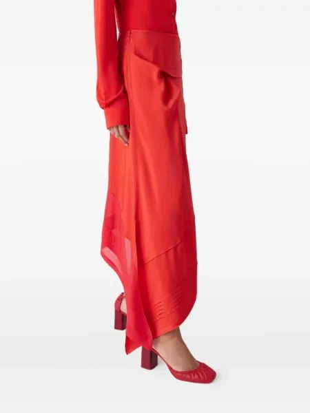 Fusta plisata Lemaire plisată roșu