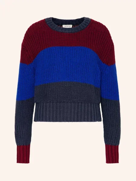 Calvin Klein Jeans Svetr tmavě červená/ tmavě modrá/ modrá červený