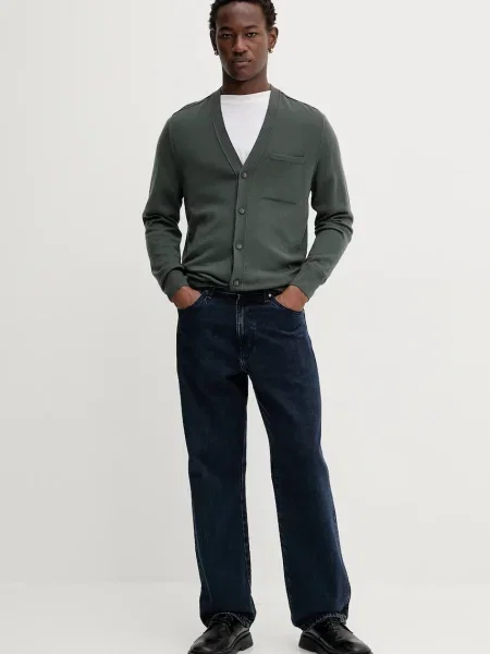 Marc O'Polo kardigan wełniany zielony